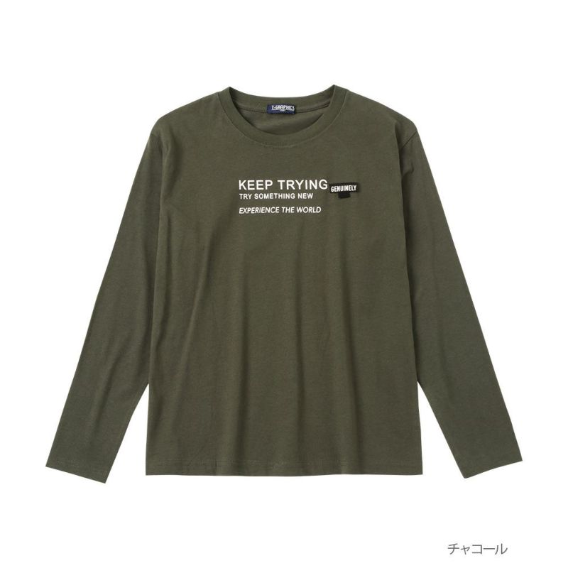 T-GRAPHICS  バックプリントロングスリーブTシャツ キッズ ネコポス 対応商品商品画像-2