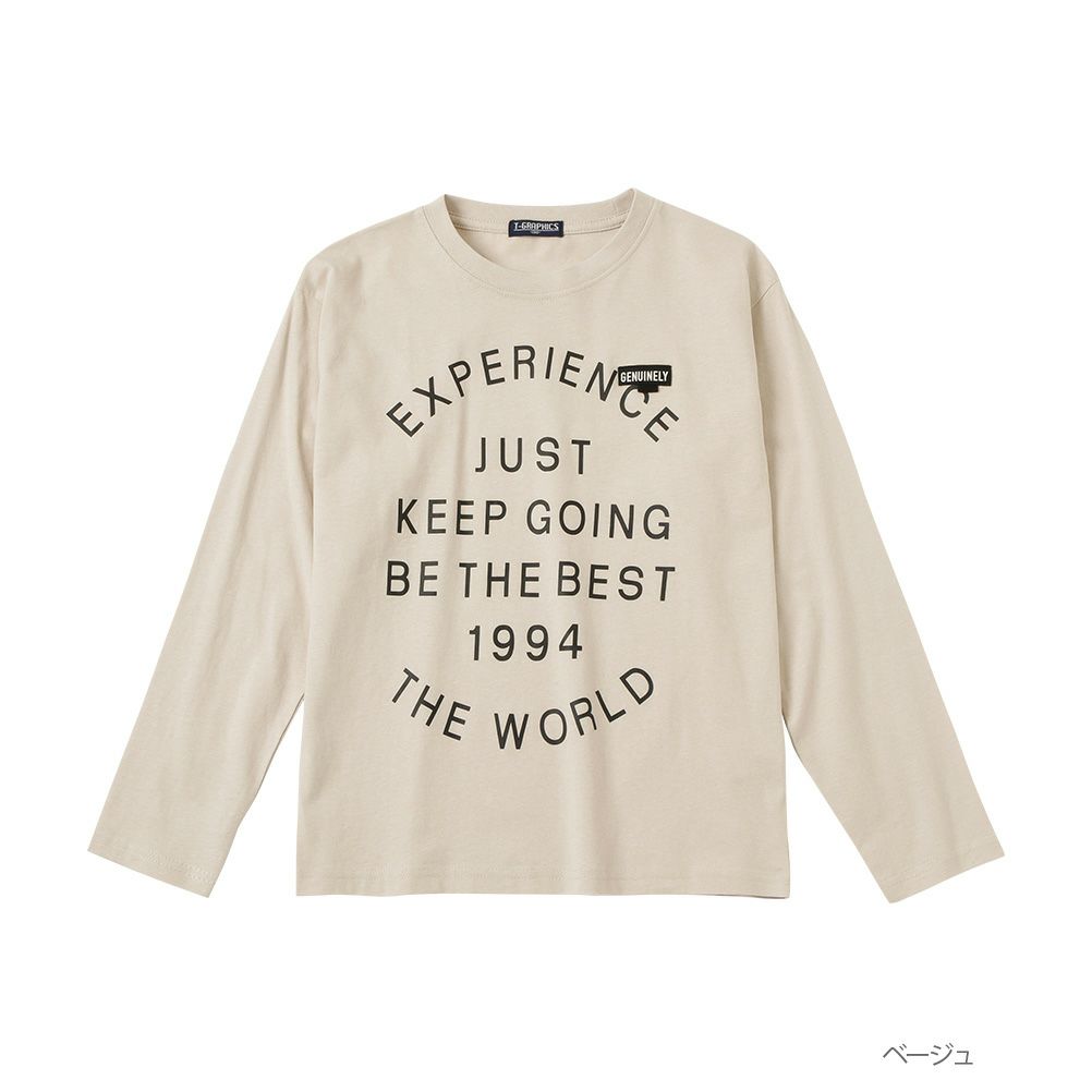 T-GRAPHICS バックプリントロングスリーブTシャツ キッズ ネコポス 対応商品