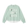 T-GRAPHICS 天竺裾切替ロングスリーブTシャツ キッズ ネコポス 対応商品