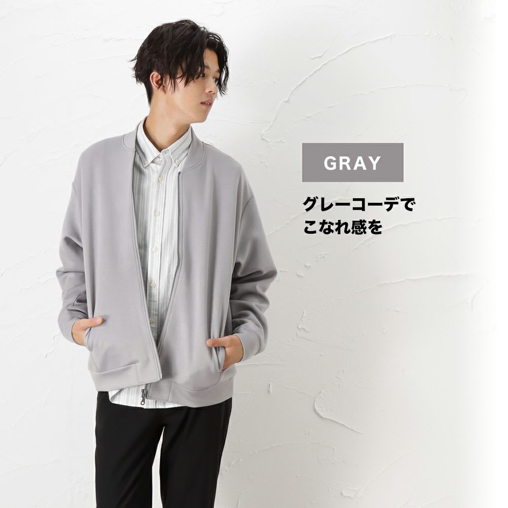 Urban Collection ポンチ素材 ジップブルゾン メンズ