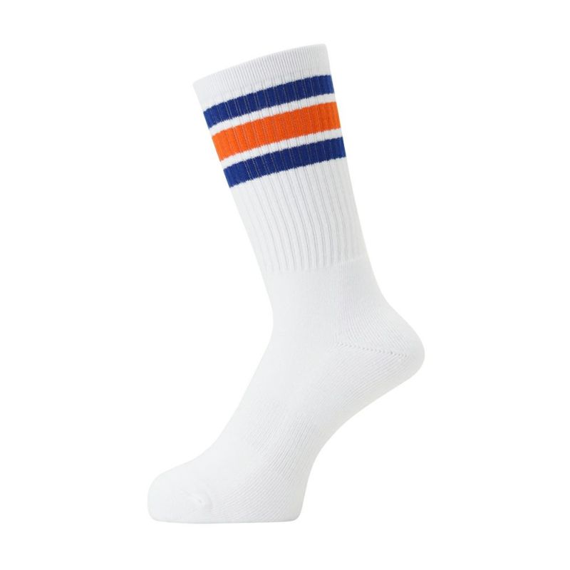 Healthknit  クルーソックス 配色ライン 2足組 メンズ商品画像-2