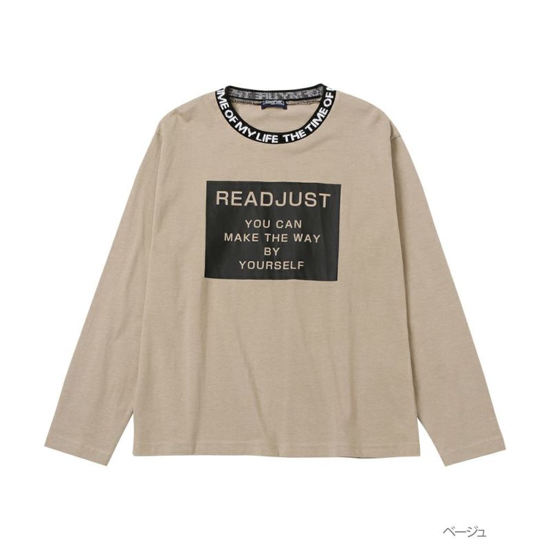 T-GRAPHICS  ネックロゴロングスリーブTシャツ キッズ メール便 対応商品商品画像-3