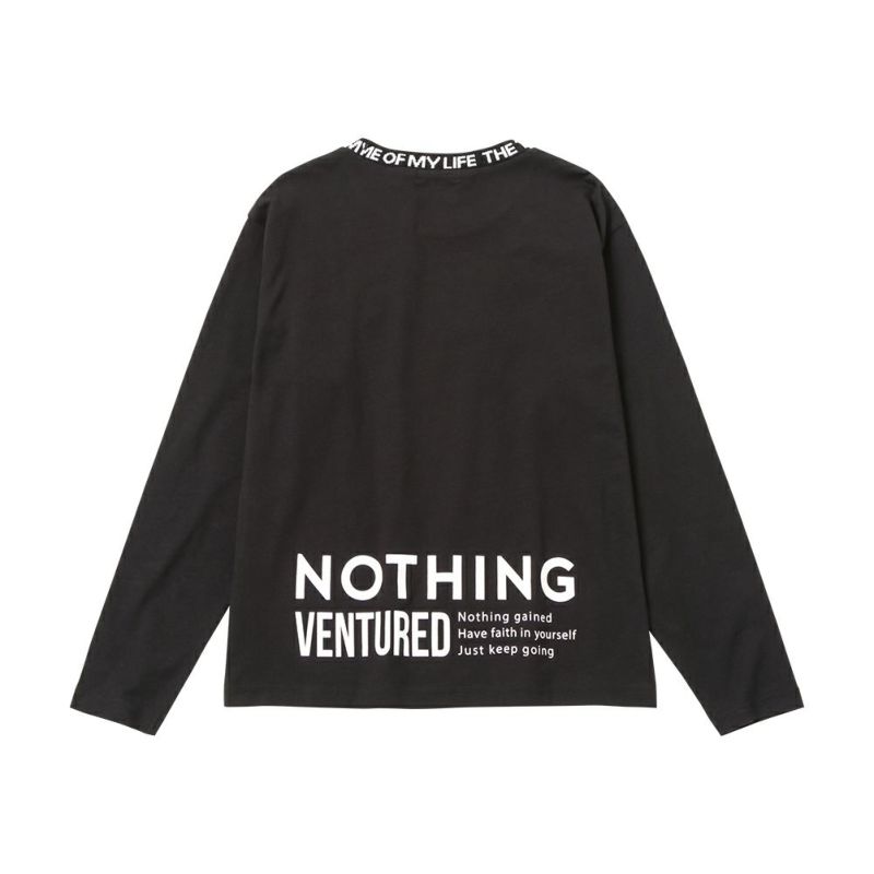 T-GRAPHICS  ネックロゴロングスリーブTシャツ キッズ メール便 対応商品商品画像-6