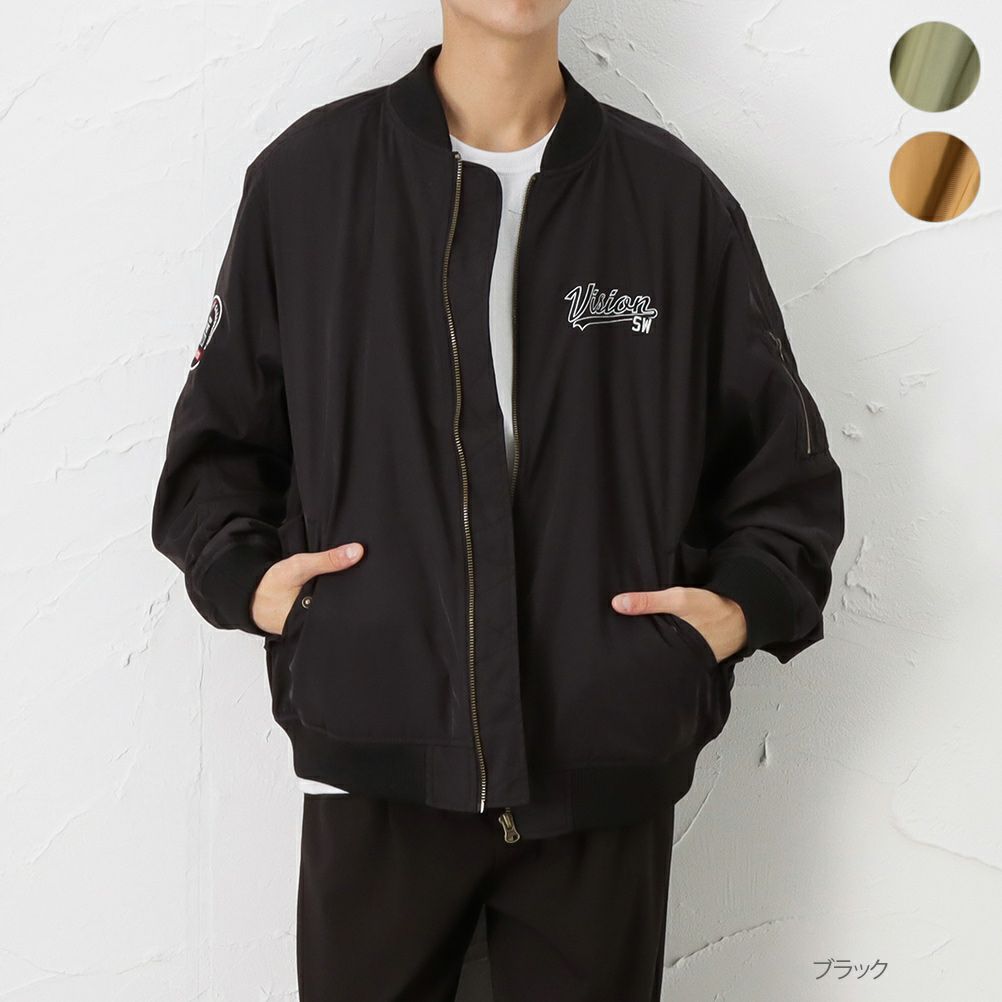 【オンラインストア限定】VISION STREET WEAR ワッペンビッグMA-1 メンズ商品サムネイル-1