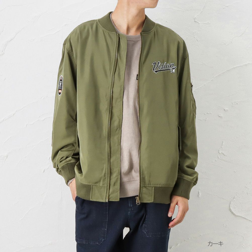 【オンラインストア限定】VISION STREET WEAR ワッペンビッグMA-1 メンズ商品サムネイル-2
