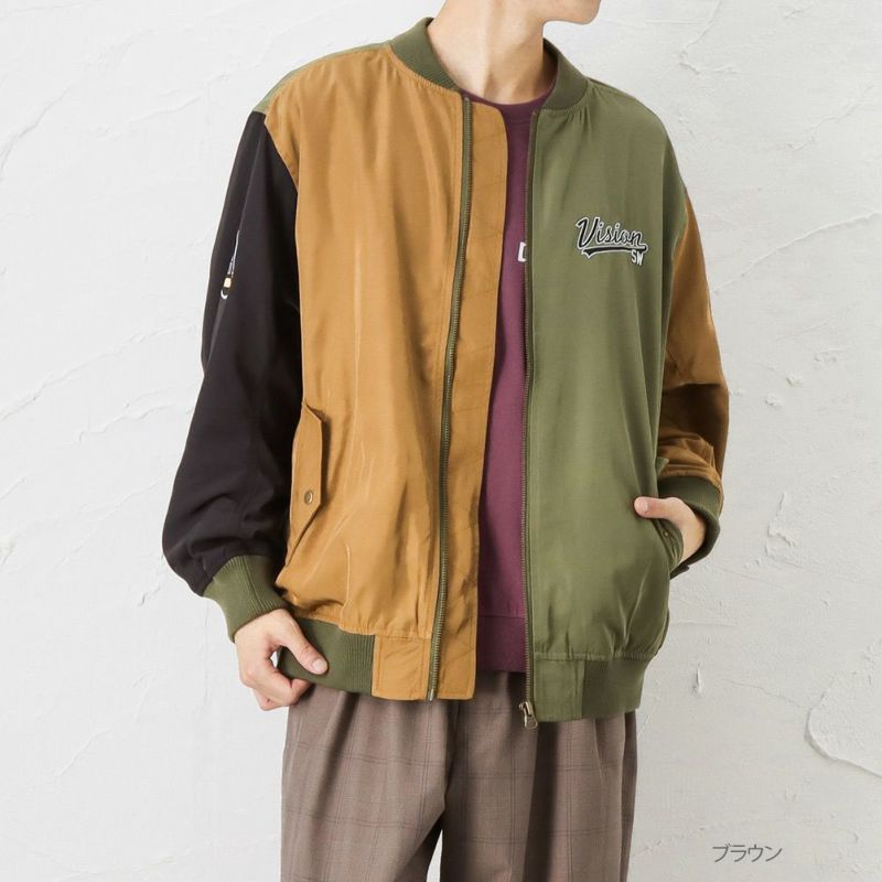 VISION STREET WEAR ワッペンビッグMA-1 メンズ