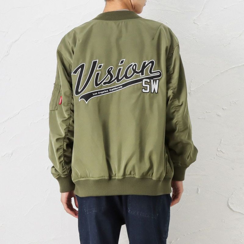 VISION STREET WEAR ワッペンビッグMA-1 メンズ