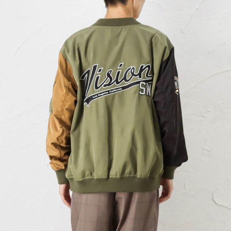 VISION STREET WEAR ワッペンビッグMA-1 メンズ