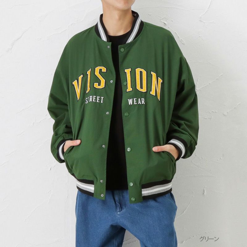 【オンラインストア限定】VISION STREET WEAR ナイロンワッペンスタジャン メンズ商品画像-4