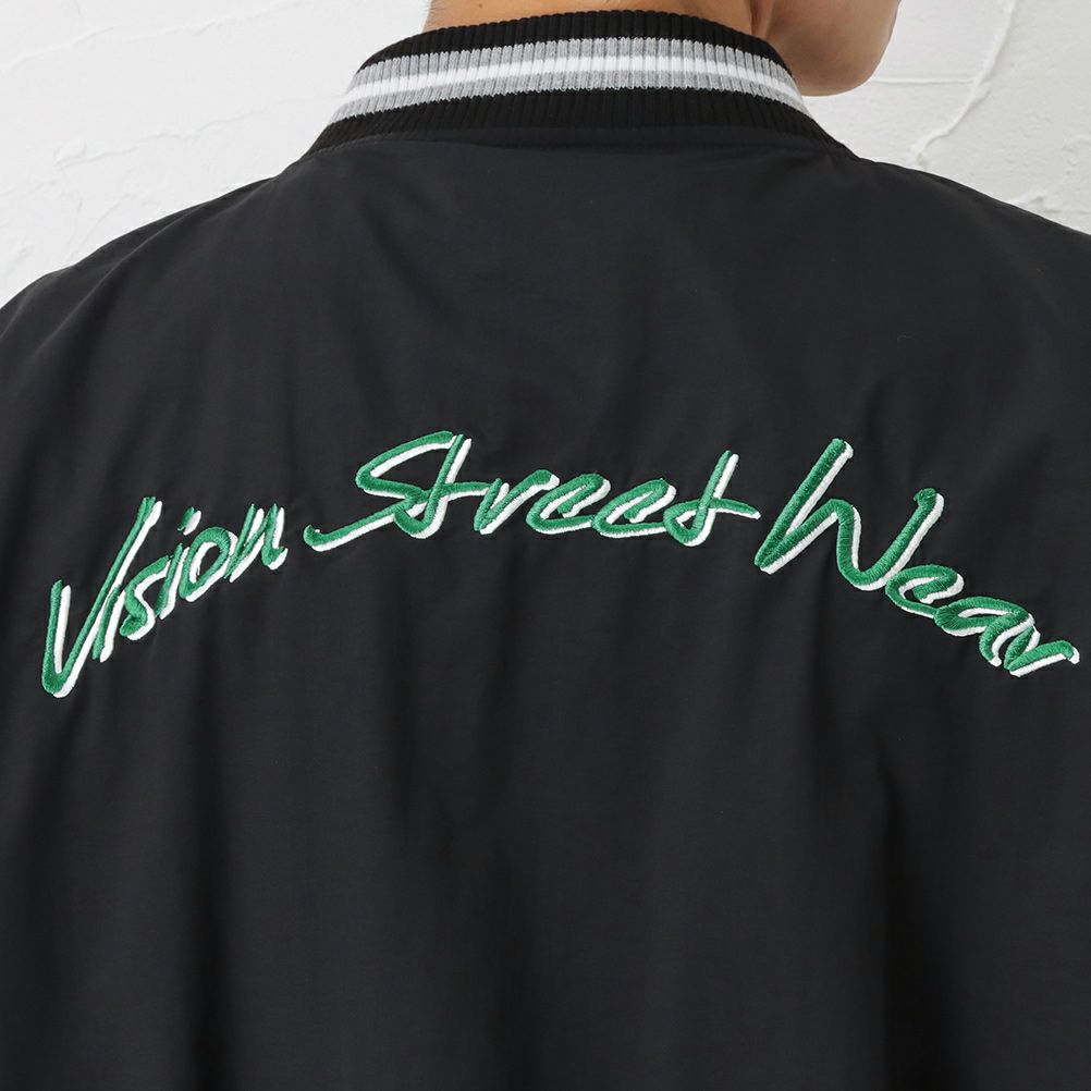 VISION STREET WEAR ナイロンワッペンスタジャン メンズ