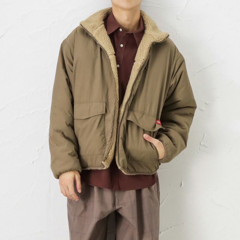 Dickies ボアリバーシブルブルゾン メンズ