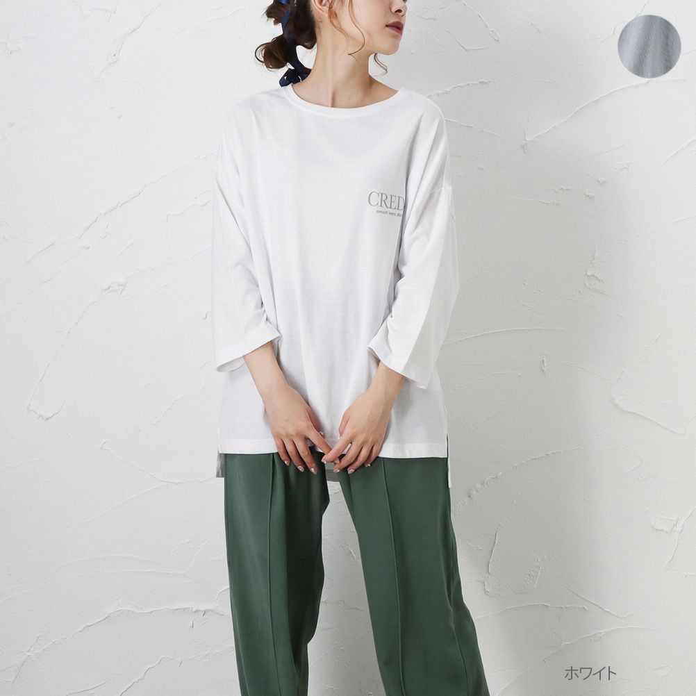 T Graphics 5分丈バックプリントtシャツ レディース