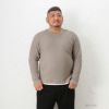 NAVY 畔フェイクレイヤードクルーTシャツ キングサイズ メンズ