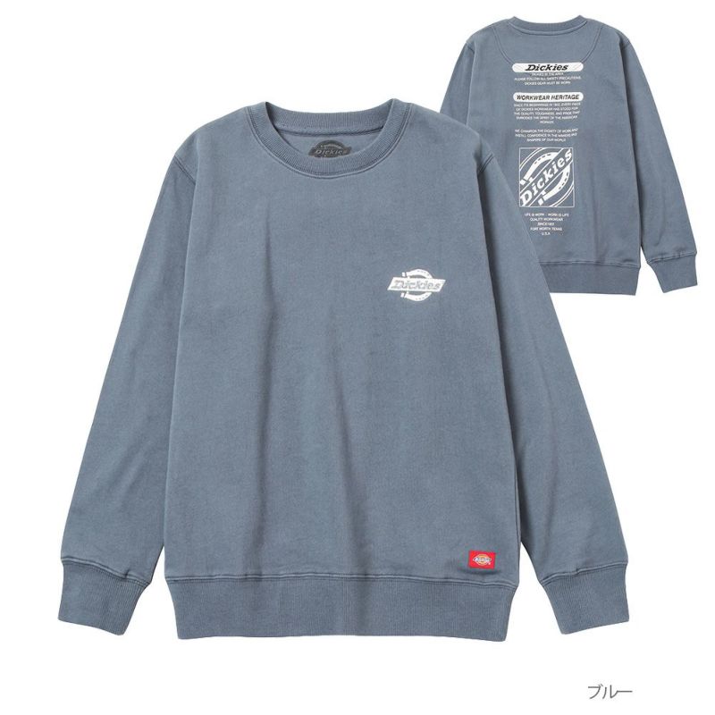 Dickies 裏毛スウェットプリントクルートレーナー キッズ