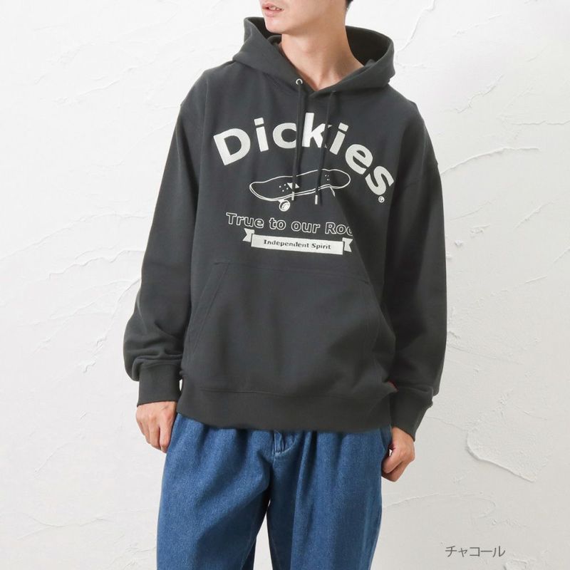 Dickies 裏毛プリントパーカー メンズ