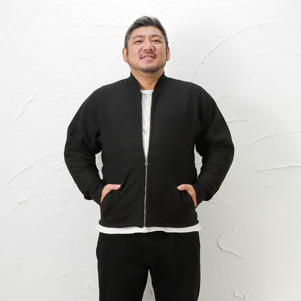 MOSSIMO タックボーダーリブブルゾン キングサイズ メンズ