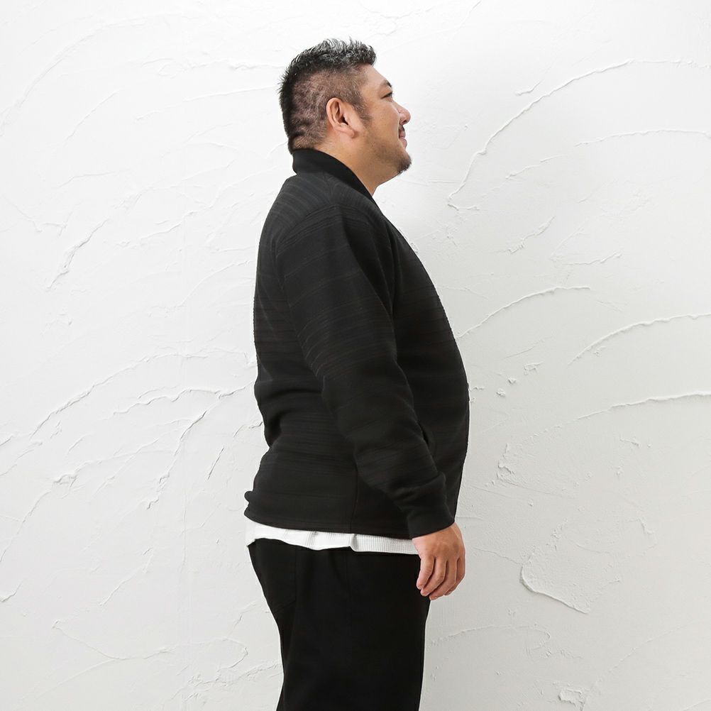 MOSSIMO タックボーダーリブブルゾン キングサイズ メンズ