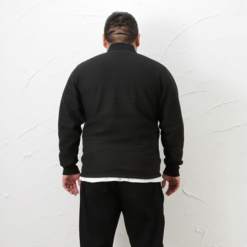 [大きいサイズ] MOSSIMO  タックボーダーリブブルゾン キングサイズ メンズ商品画像-9