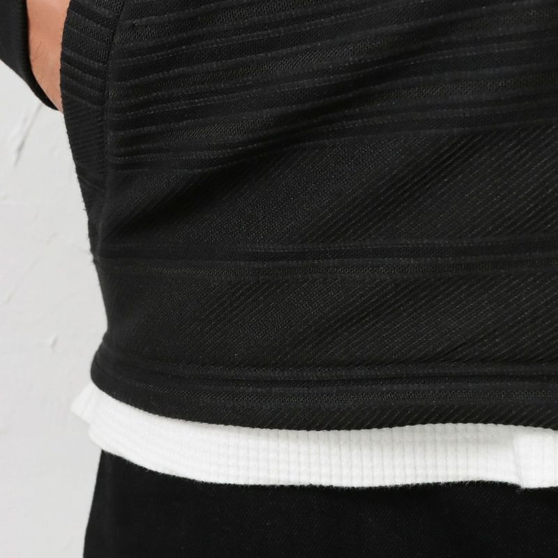 [大きいサイズ] MOSSIMO  タックボーダーリブブルゾン キングサイズ メンズ商品画像-14