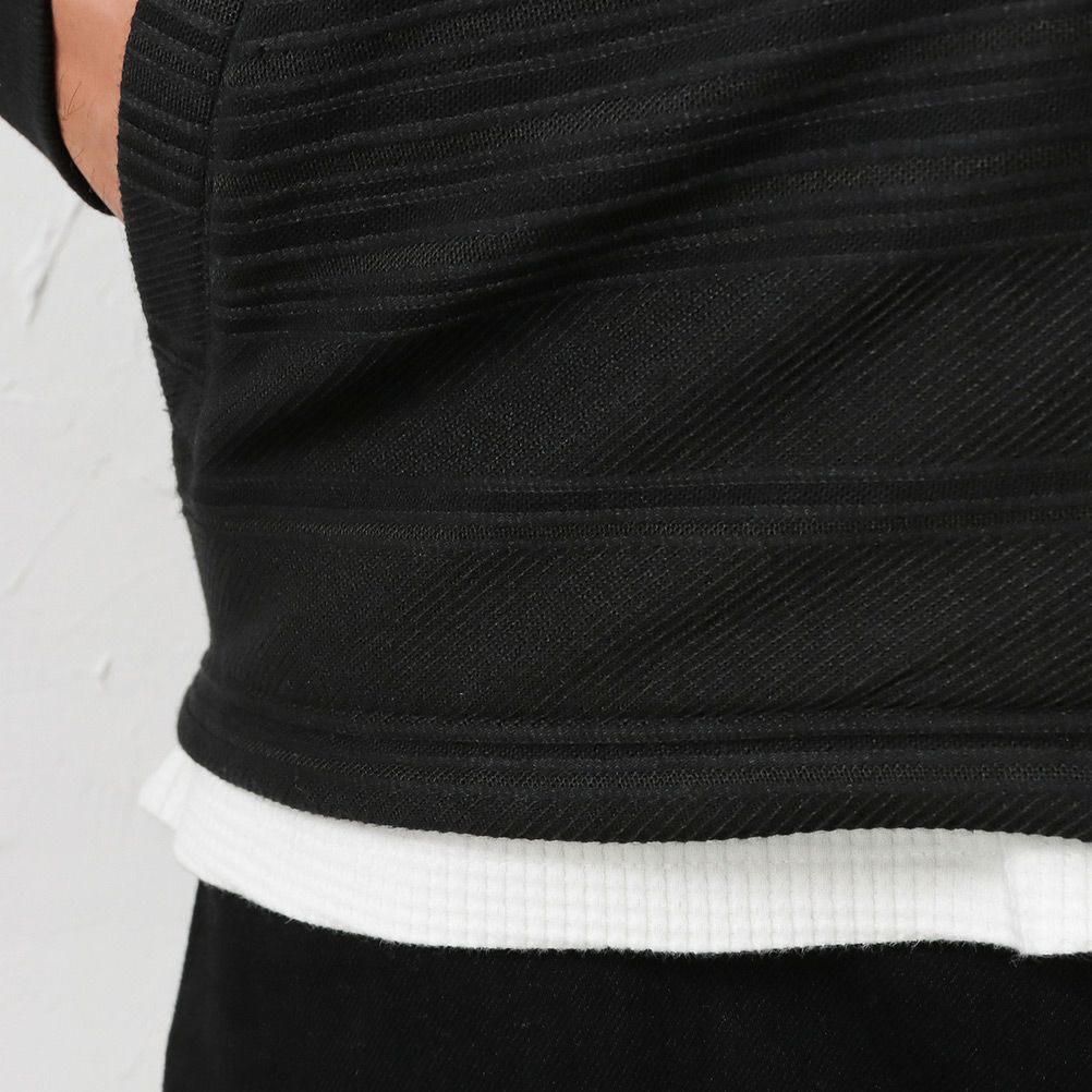 MOSSIMO タックボーダーリブブルゾン キングサイズ メンズ