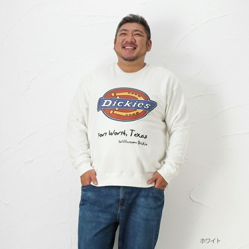 [大きいサイズ] Dickies 裏毛プリントクルートレーナー キングサイズ メンズ商品画像-2