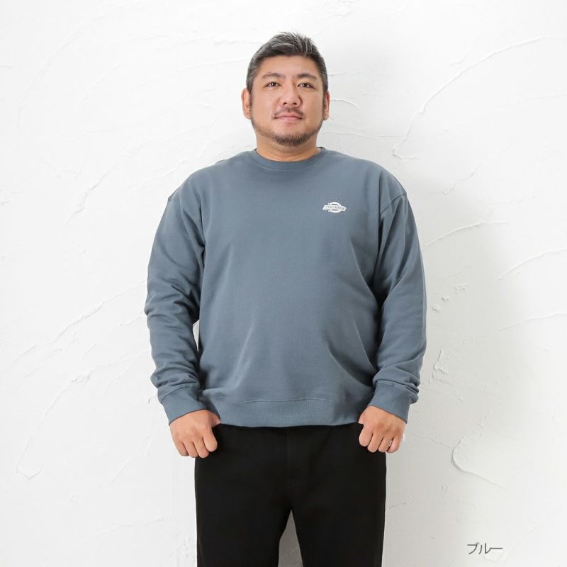 特価 Dickies 裏毛プリントクルートレーナー メンズ キングサイズ ウェア