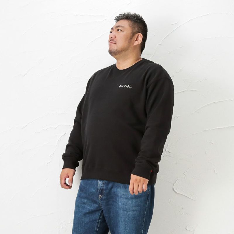 Dickies 裏毛プリントクルートレーナー キングサイズ メンズ
