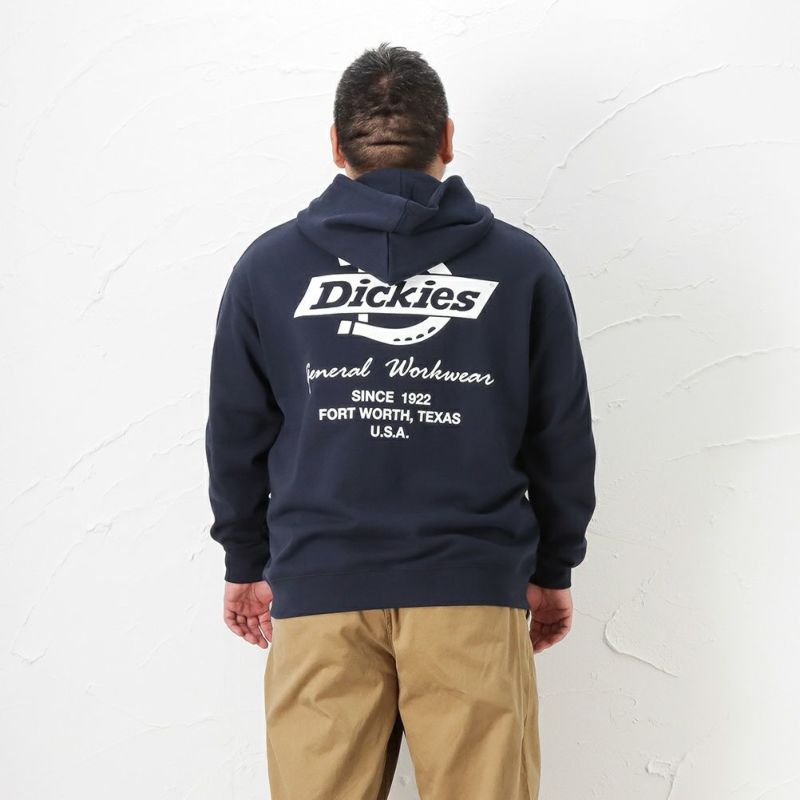 Dickies 裏毛プリントパーカー キングサイズ メンズ