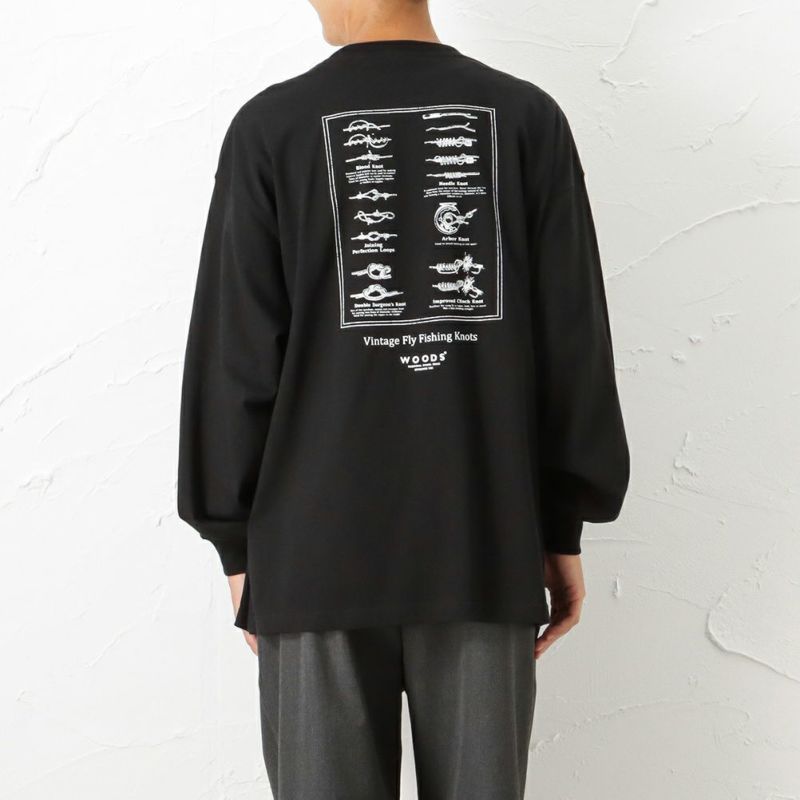 【オンラインストア限定】WOODS ワンポイント刺繍ロングスリーブポケットTシャツ メンズ メール便 対応商品商品画像-8