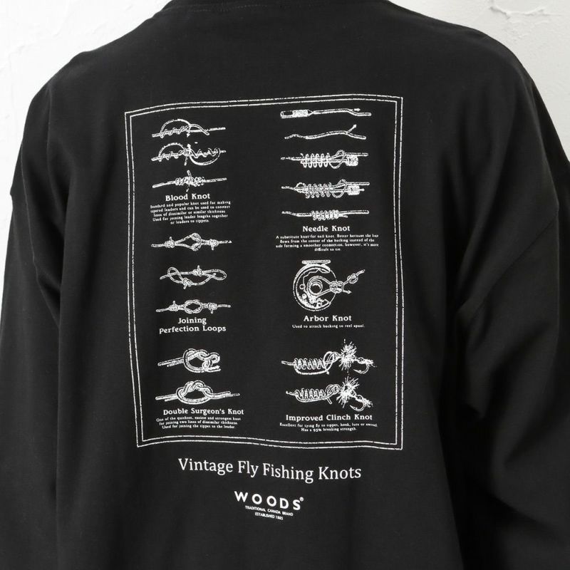 【オンラインストア限定】WOODS ワンポイント刺繍ロングスリーブポケットTシャツ メンズ メール便 対応商品商品画像-14