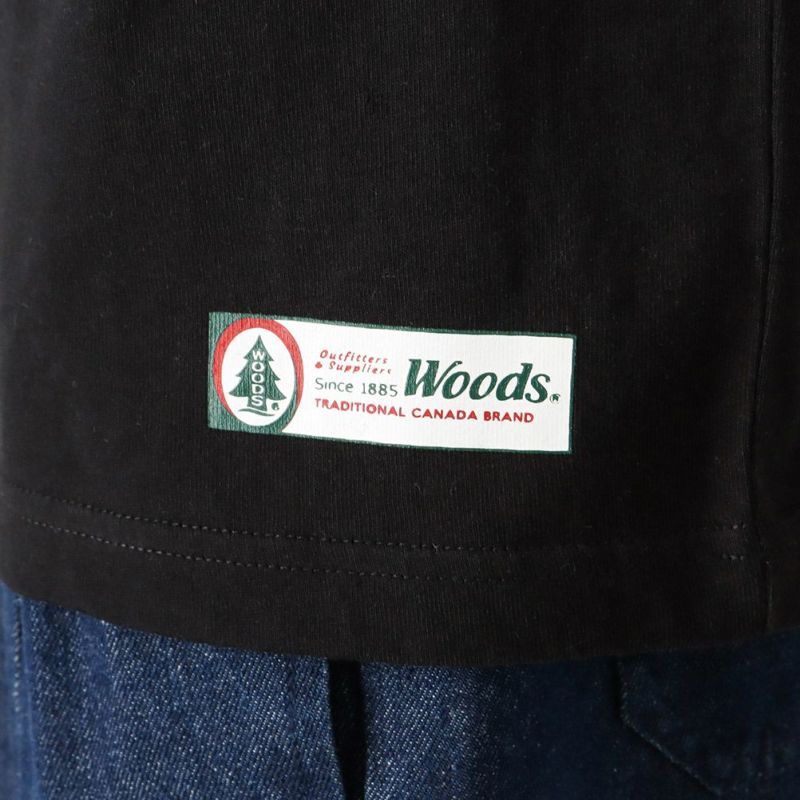 WOODS 異素材ポケットロングスリーブTシャツ メンズ