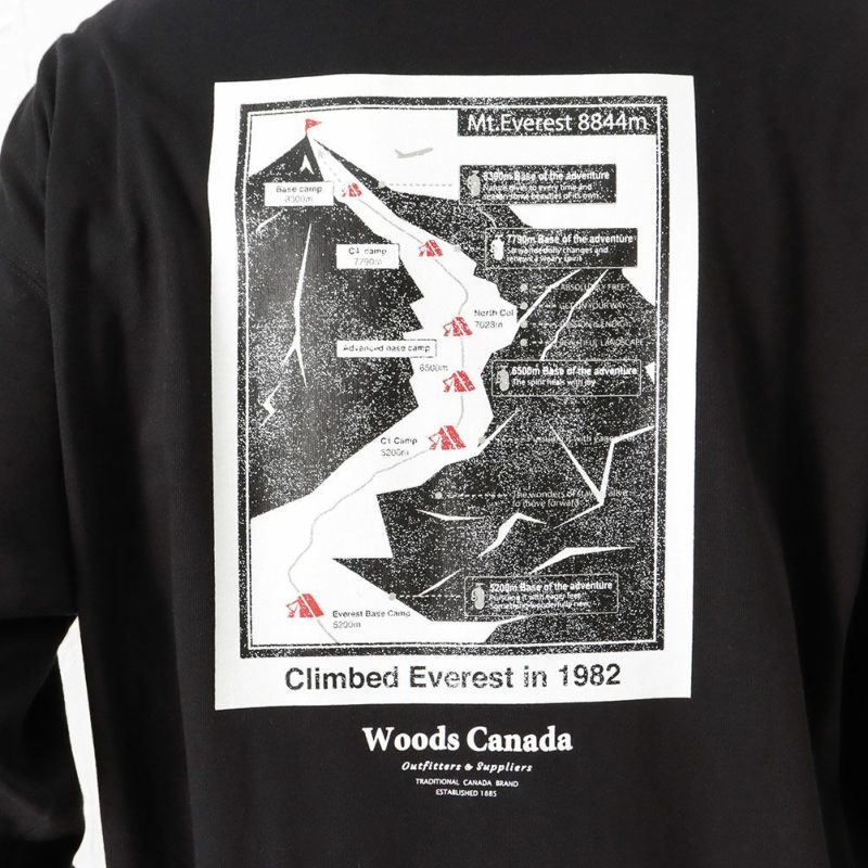 WOODS 異素材ポケットロングスリーブTシャツ メンズ メール便 対応商品商品画像-16