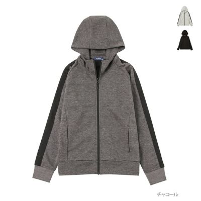 NAVY オーガニックコットン 裏毛ジップパーカー キッズ