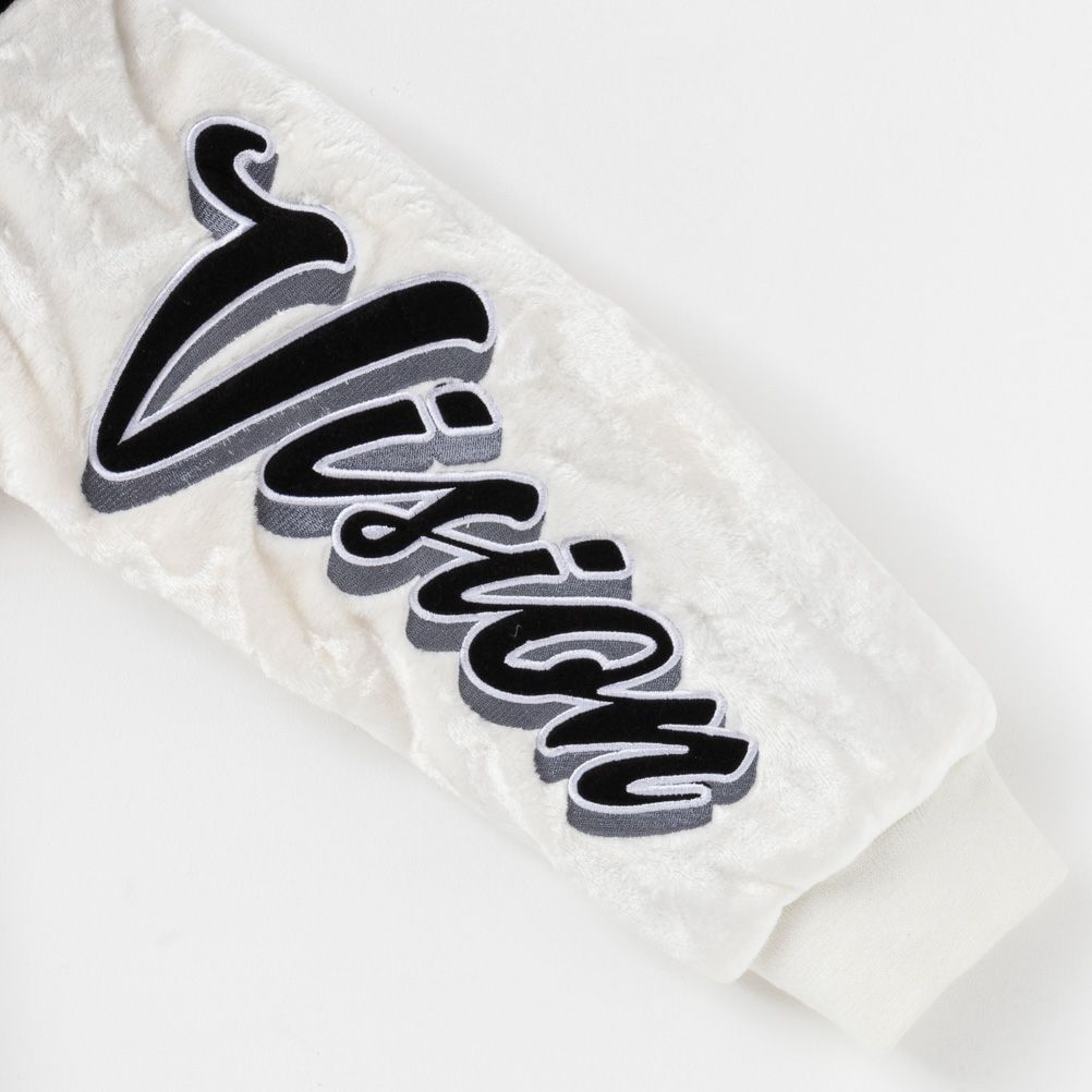 VISION STREET WEAR 袖ワッペンファーブルゾン メンズ