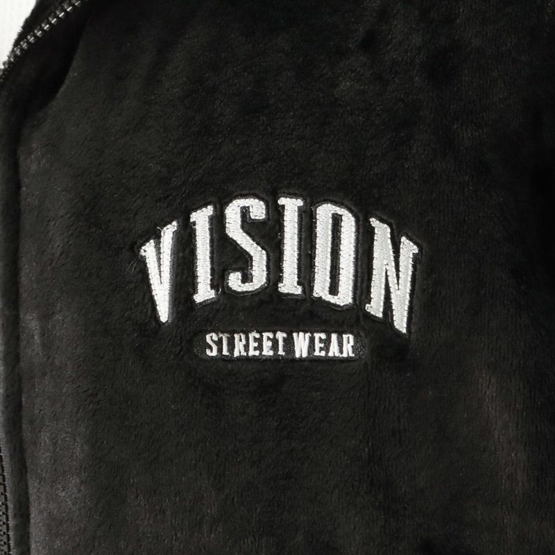 VISION STREET WEAR ファーフードブルゾン メンズ