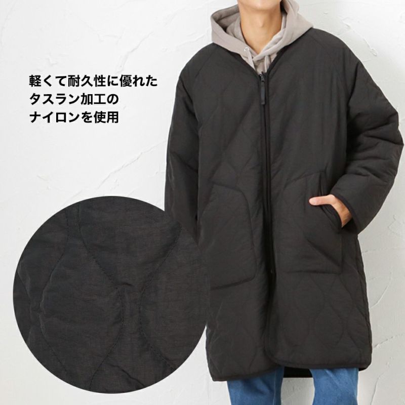 Urban Collection リバーシブルノーカラーラグランコート メンズ