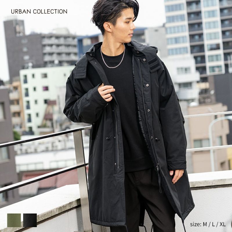 URBAN COLLECTION 中綿モッズコート メンズ