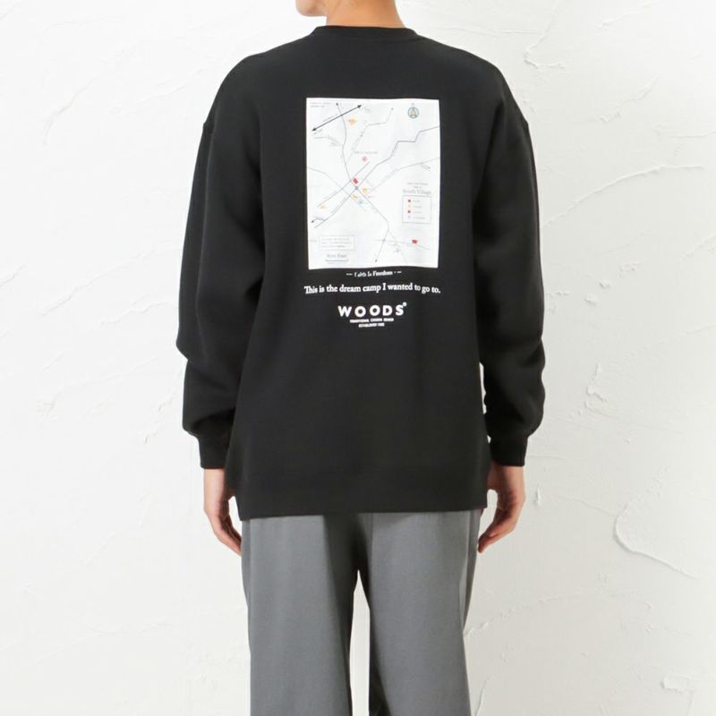 【オンラインストア限定】WOODS 異素材ポケットトレーナー メンズ商品画像-2