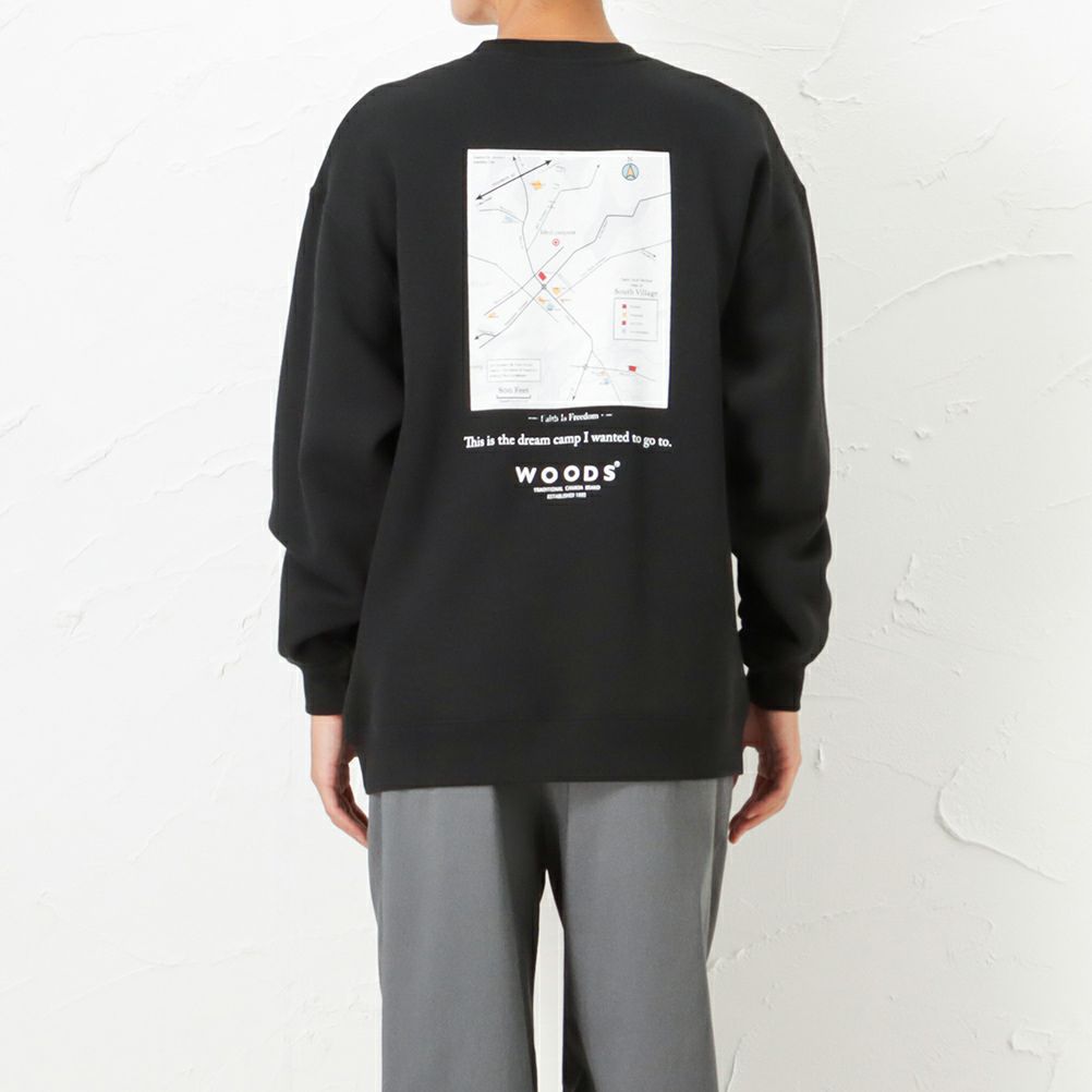 WOODS 異素材ポケットトレーナー メンズ