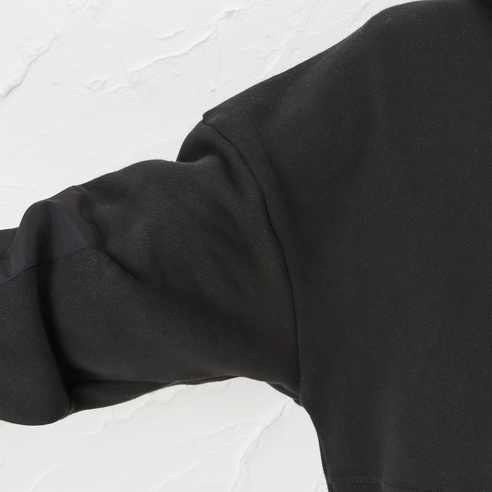 WOODS 異素材切替ハーフジップパーカー メンズ