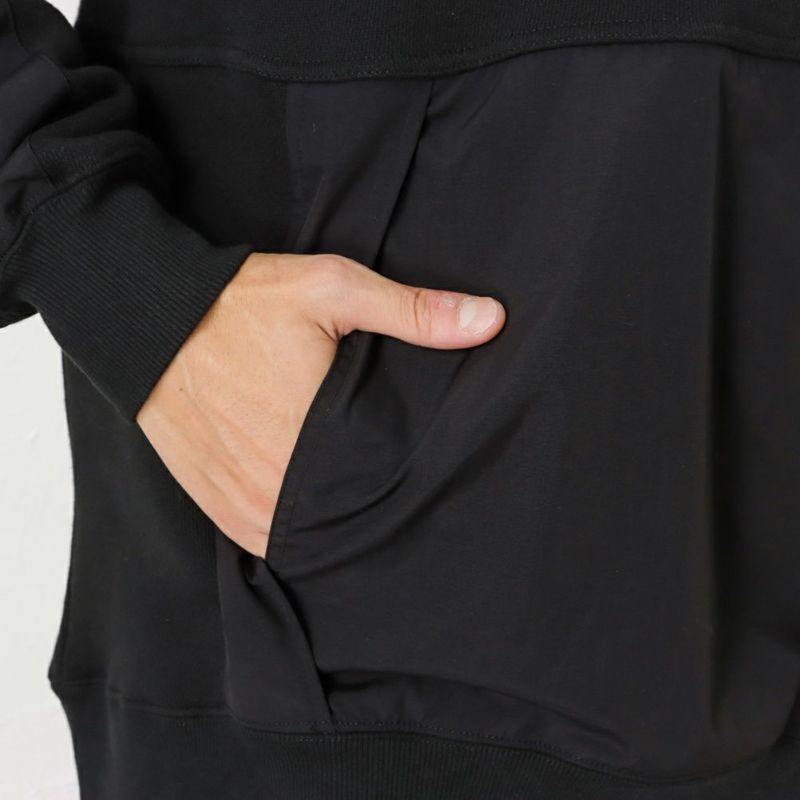 【オンラインストア限定】WOODS 異素材切替ハーフジップパーカー メンズ商品画像-12