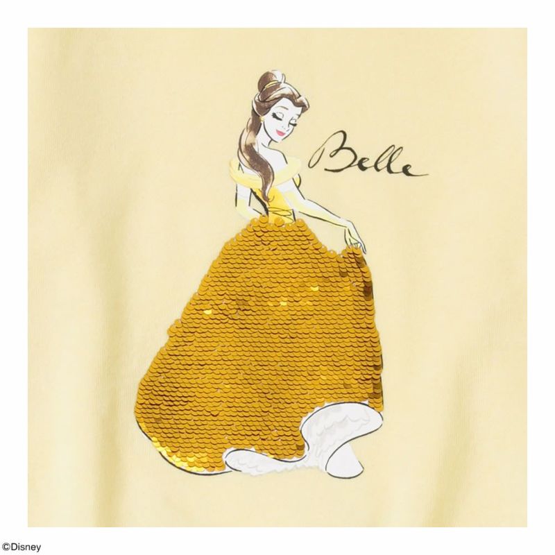 Disney プリンセス スパンコール裏毛トレーナー キッズ