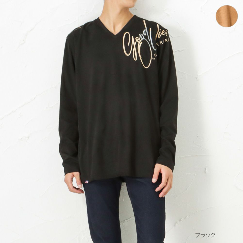 Norton フェイクスエード ロングスリーブtシャツ メンズ