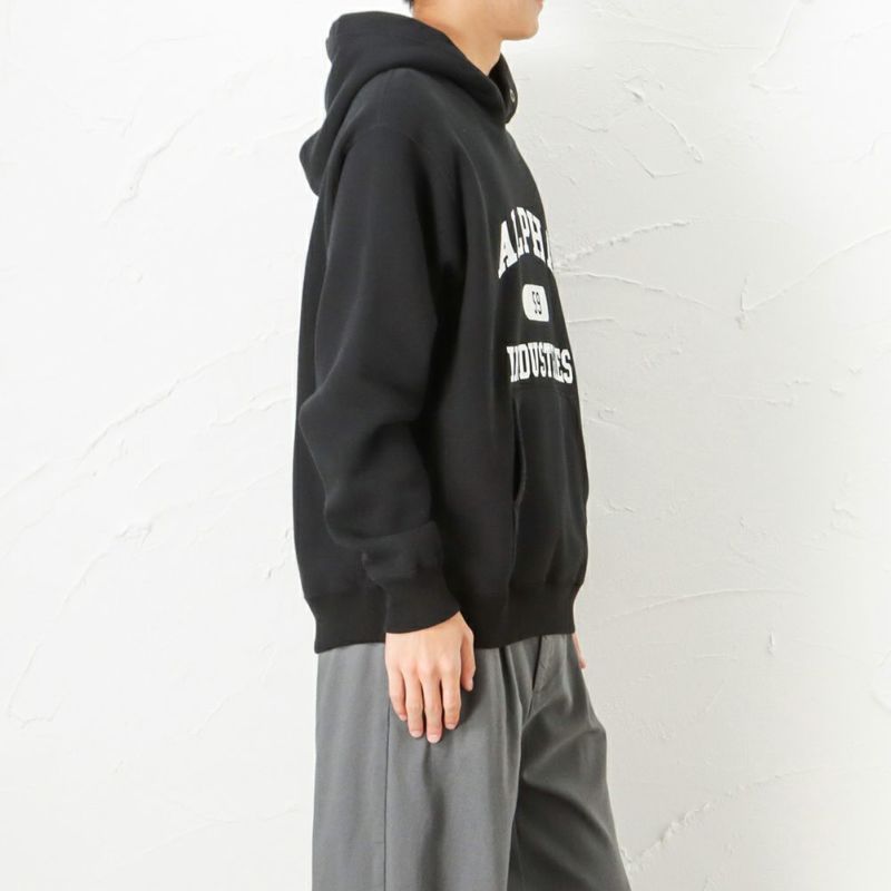 ALPHA  ビンテージスウェットプルパーカー メンズ商品画像-6