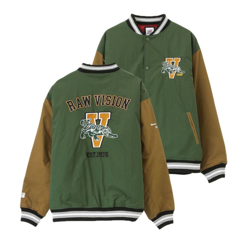 【オンラインストア限定】VISION STREET WEAR  中綿ナイロンワッペンスタジャン メンズ商品画像-2
