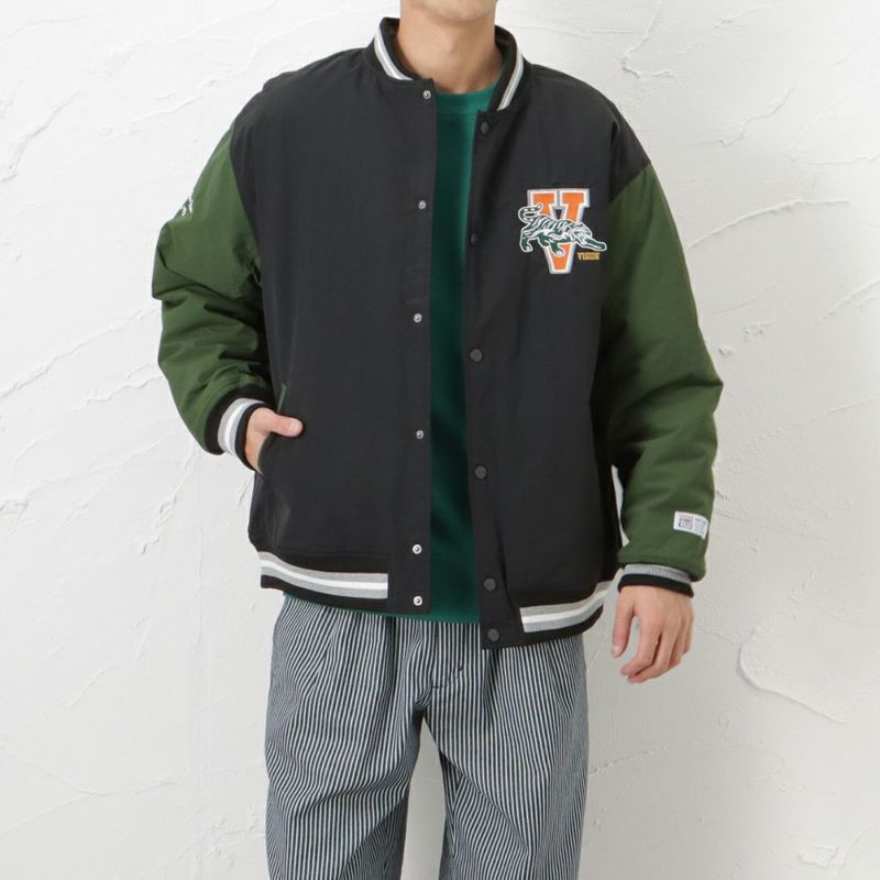 【オンラインストア限定】VISION STREET WEAR  中綿ナイロンワッペンスタジャン メンズ商品画像-4