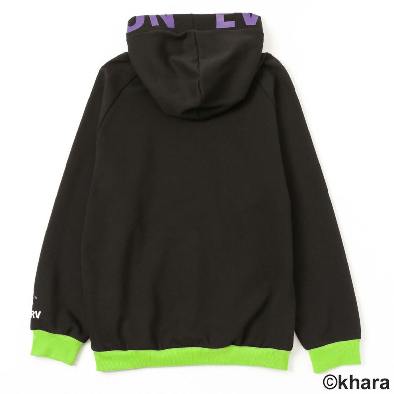 EVANGELION エヴァンゲリオン 裏起毛機体パーカー メンズ商品画像-5