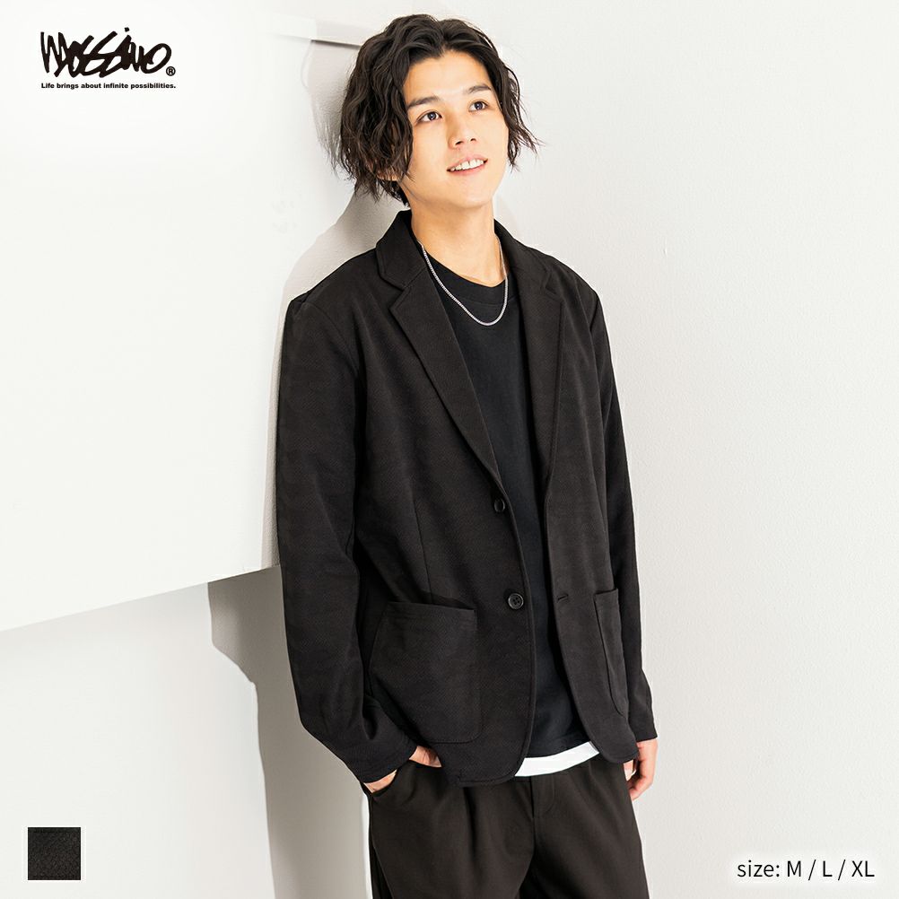 Mossimo カモフラージュ柄ジャガードテーラードジャケット メンズ