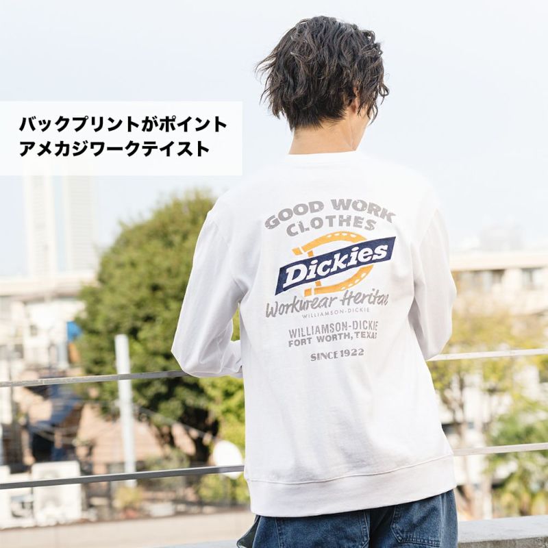 Dickies プリントロングスリーブTシャツ メンズ