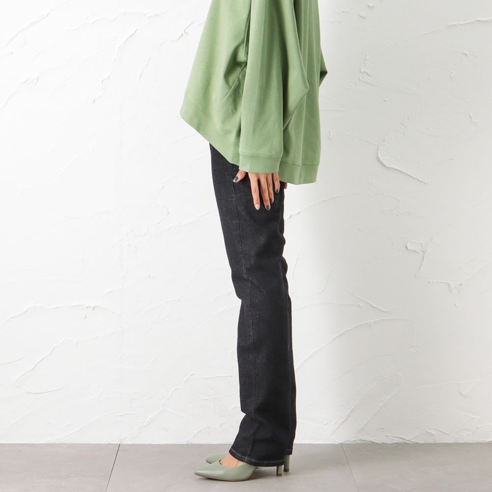 EDWIN INB 股上深めゆったりストレートパンツ レディース